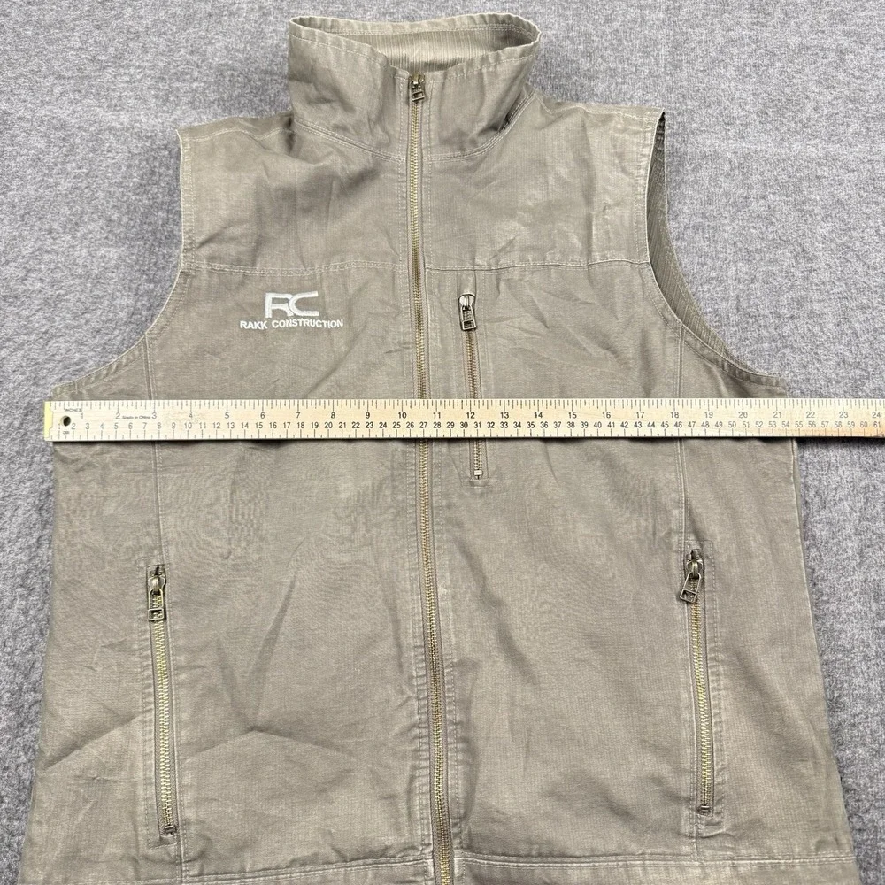 Kuhl Burr Vest Mens Medium Vintage Patina Dye Fleece‎ Lined Sleeveless Hiking